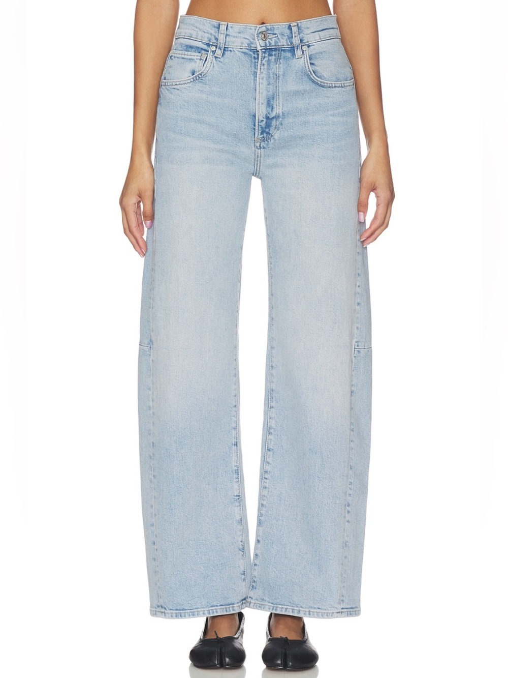 Paige Denim Arellia Skimmer Barrel Leg in Mar Vista